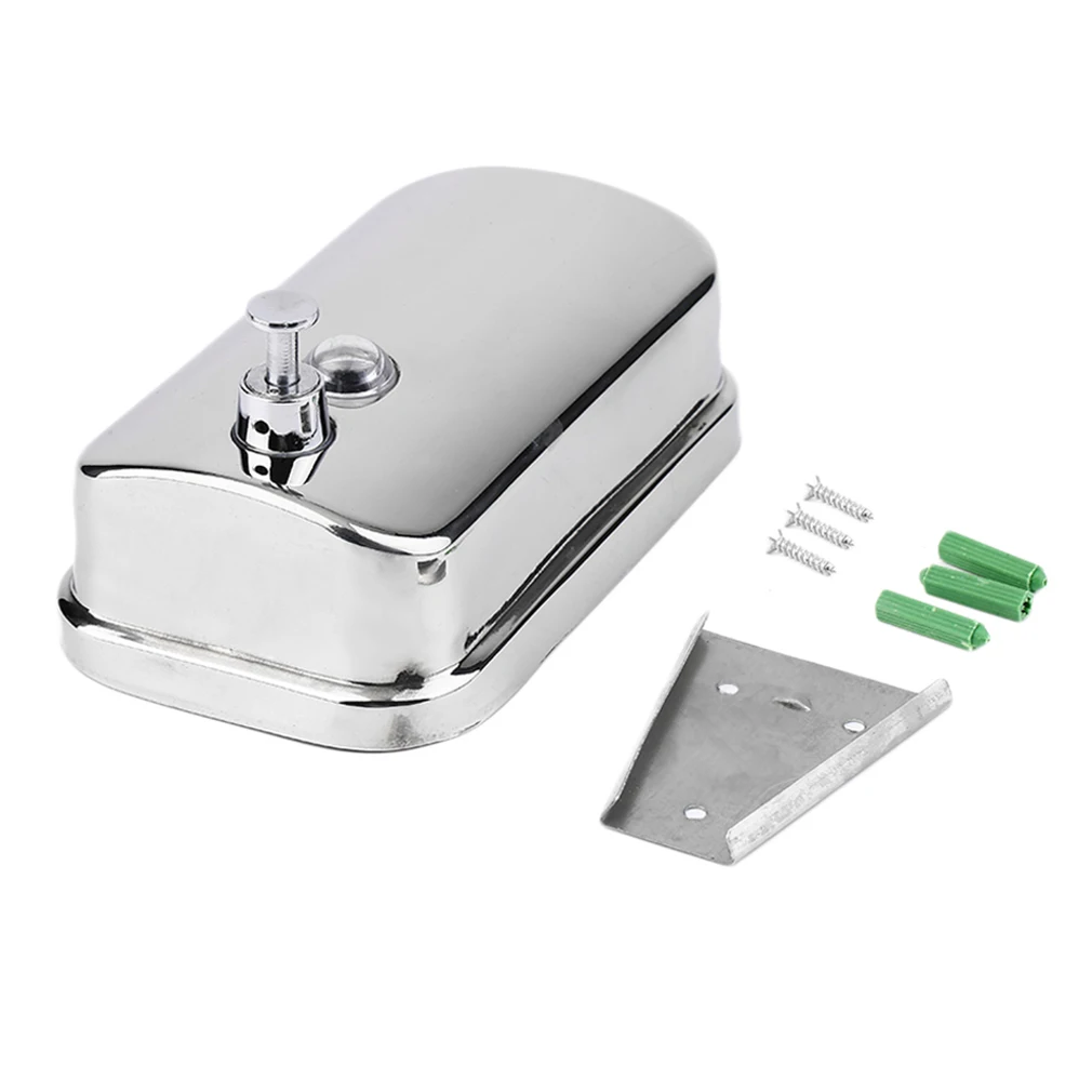 500/800/1000ML Bathroom Wall Mounted Stainless Steel Liquid Soap Dispenser Hand Shampoo Pump Sanitizer Shower Lotion Dispenser 
500/800/1000ML Bathroom Wall Mounted Stainless Steel Liquid Soap Dispenser Hand Shampoo Pump Sanitizer Shower Lotion Dispenser