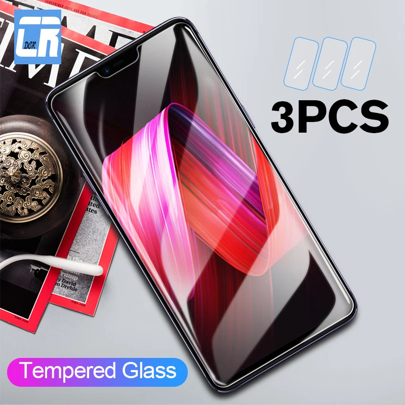 

3Pcs 9H Tempered Glass for OPPO R17 R15 F11 F9 F7 F5 Screen Protector for OPPO Reno Z 10X Zoom A7X A9X A3S K3 Protective Glass