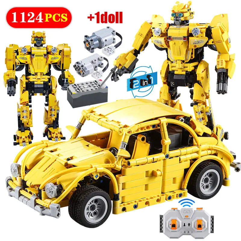 1124pcs City Mechanical Hornet Robot Vehicle Building Blocks Technics Deformation RC Car Bricks Toys for Children Gifts
1124pcs City Mechanical Hornet Robot Vehicle Building Blocks Technics Deformation RC Car Bricks Toys for Children Gifts