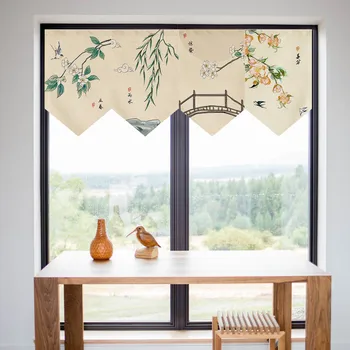 New Chinese Kitchen Restaurant Shop Curtain Triangular Curtain Short Curtain Japanese Door Curtain Partition Decorative Curtain
New Chinese Kitchen Restaurant Shop Curtain Triangular Curtain Short Curtain Japanese Door Curtain Partition Decorative Curtain