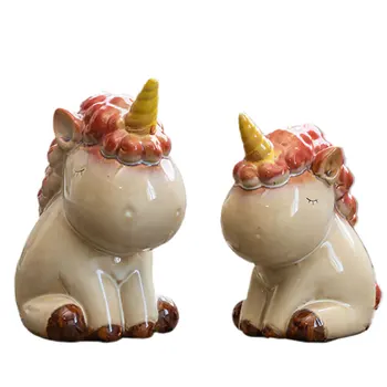 2pcs Ceramic Unicorn Crafts Adorable Animal Model Landscaping Crafts Decorative Layout for Home Outdoor Garden Table 
2pcs Ceramic Unicorn Crafts Adorable Animal Model Landscaping Crafts Decorative Layout for Home Outdoor Garden Table