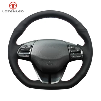 LQTENLEO Black Genuine Leather Car Steering Wheel Cover For Hyundai Elantra 4 2016 2017 2018 2019 Ioniq 2017-2019
LQTENLEO Black Genuine Leather Car Steering Wheel Cover For Hyundai Elantra 4 2016 2017 2018 2019 Ioniq 2017-2019