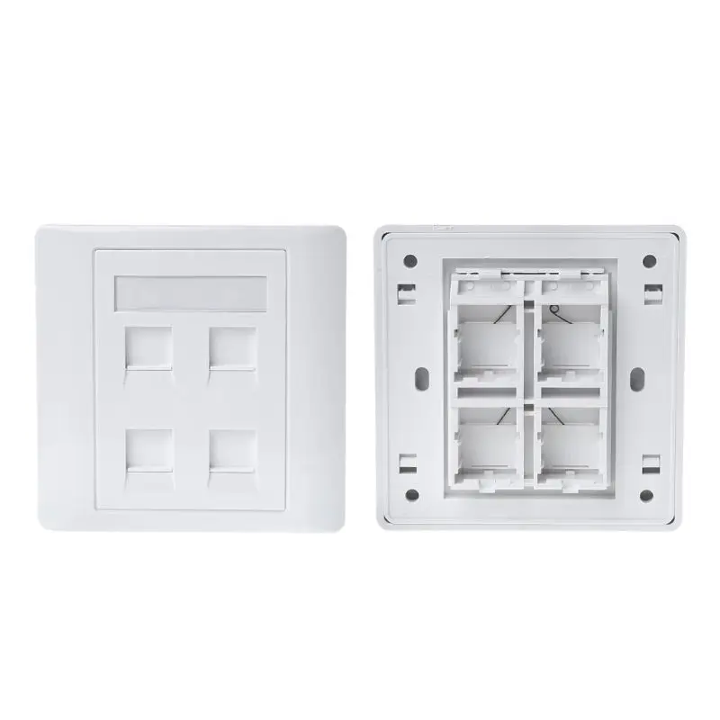 86 Type White Faceplate Wall Plate Socket Dual Ports Network LAN Telephone Panel RJ45 Plug
86 Type White Faceplate Wall Plate Socket Dual Ports Network LAN Telephone Panel RJ45 Plug