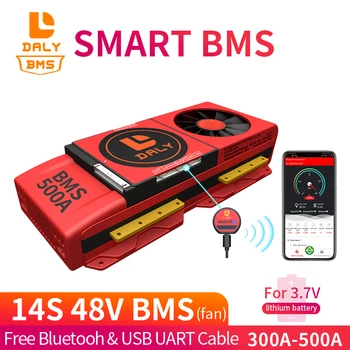 Smart BMS 48V 14S Free Bluetooth 300ah 400ah 500ah 18650 Battery Packing CAN UART for Solar and Inverter
Smart BMS 48V 14S Free Bluetooth 300ah 400ah 500ah 18650 Battery Packing CAN UART for Solar and Inverter