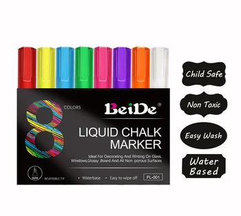 8 Pack Fluorescent Wet Erase Liquid Chalk Markers, Chalkboard Markers, Window Markers with 20Pcs Blackboard stickers, 1Pcs rag
8 Pack Fluorescent Wet Erase Liquid Chalk Markers, Chalkboard Markers, Window Markers with 20Pcs Blackboard stickers, 1Pcs rag