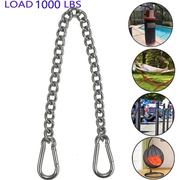 Hanging Chair Chain with Two Carabiners, Stainless Steel Hanging Kits for Hammock Punching Bags Heavy Duty 1000 LB
Hanging Chair Chain with Two Carabiners, Stainless Steel Hanging Kits for Hammock Punching Bags Heavy Duty 1000 LB