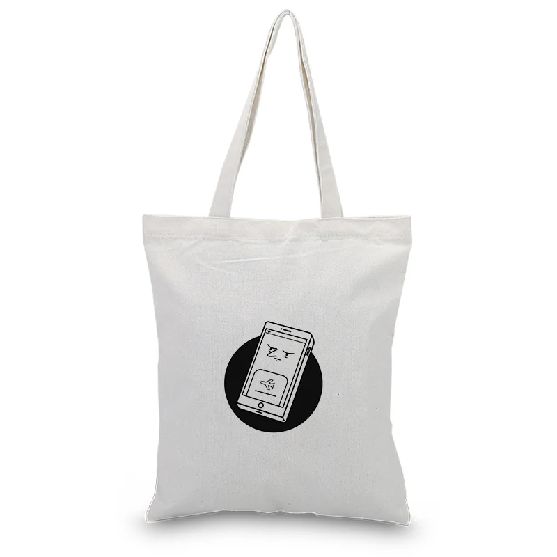 

Daily sketches Canvas Tote Bag Daily Use Text DIY Custom Print Logo Handbag Shopping Bag Eco Reusable Recycle