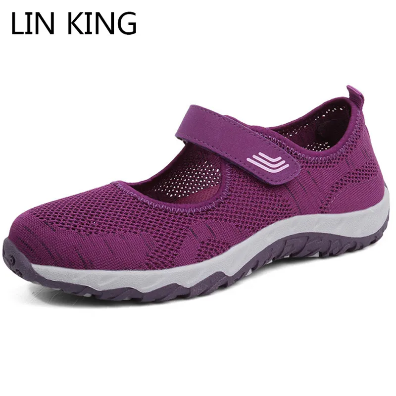 LIN KING Spring Autumn Women Casual Vulcanized Shoes Slim Outside Footwear Shoes Breathable Knitted Woman Sneakers Mother Shoes
LIN KING Spring Autumn Women Casual Vulcanized Shoes Slim Outside Footwear Shoes Breathable Knitted Woman Sneakers Mother Shoes