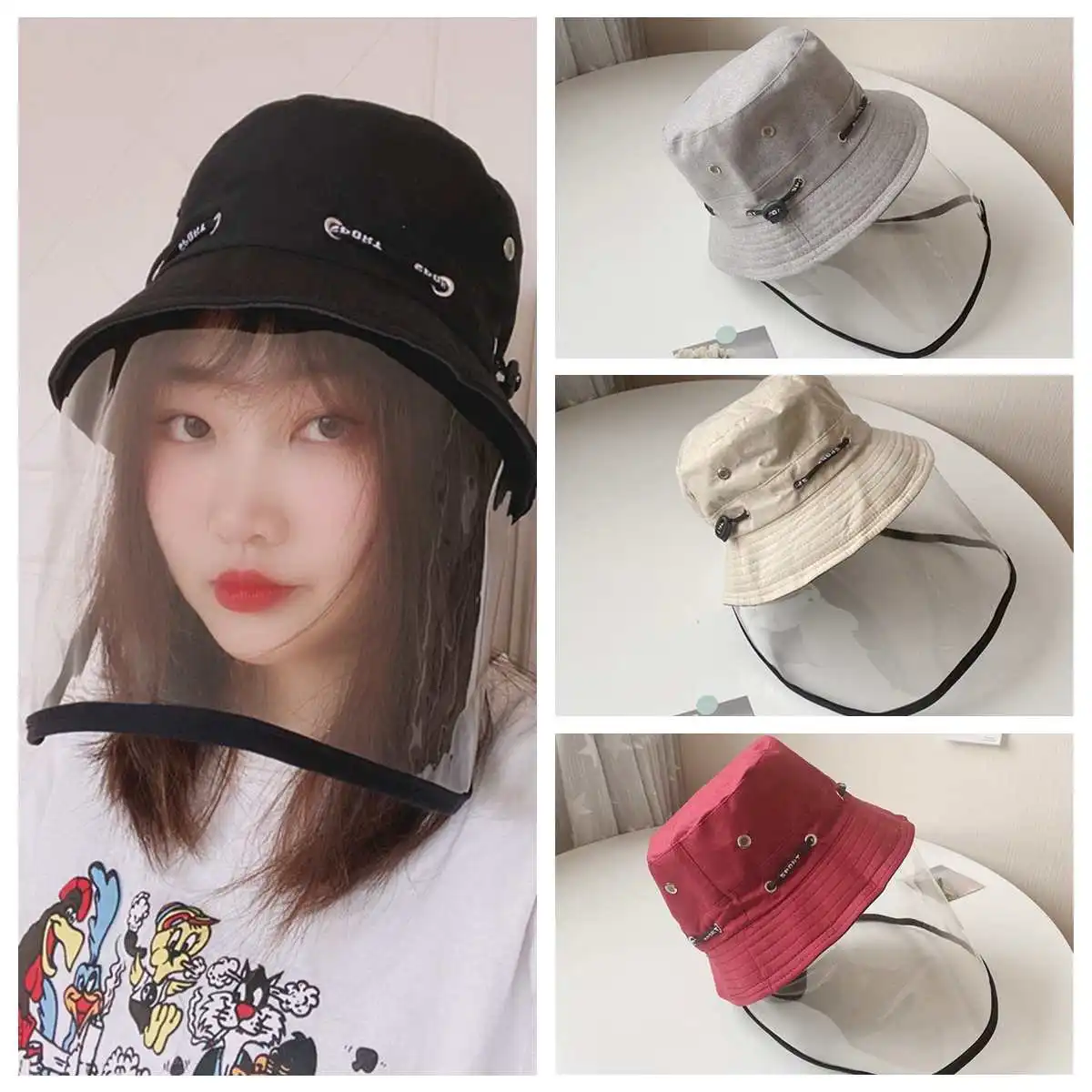 Transparent Anti Virus Protective Mask Anti-spitting Anti-droplet Splash-Proof Hat Fisherman Cap
Transparent Anti Virus Protective Mask Anti-spitting Anti-droplet Splash-Proof Hat Fisherman Cap