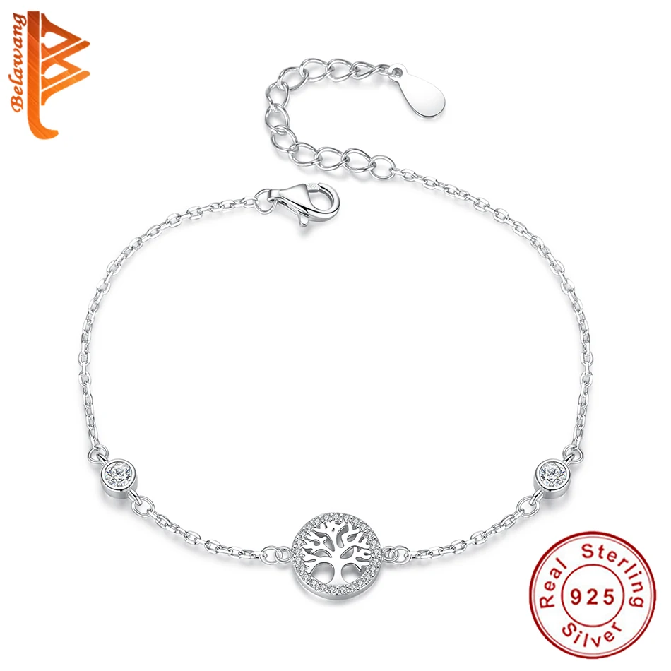 BELAWANG Wholesale Hot Sale 100% 925 Sterling Silver Tree of Life Bracelet Women Adjustable Link Chain Bracelet Silver Jewelry
BELAWANG Wholesale Hot Sale 100% 925 Sterling Silver Tree of Life Bracelet Women Adjustable Link Chain Bracelet Silver Jewelry