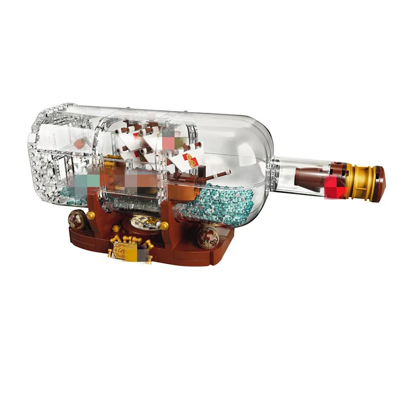 Creator Technic Idea Ship Boat In A Bottle Compatible 21313 Building Blocks Bricks Toys for Children 16051 B835
Creator Technic Idea Ship Boat In A Bottle Compatible 21313 Building Blocks Bricks Toys for Children 16051 B835