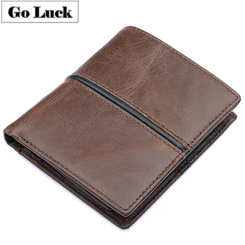 GO-LUCK Brand Genuine Leather Men's Pocket Wallets Credit ID Cardholder Card Case Men Cowhide Purse Vintage Style Desgin
GO-LUCK Brand Genuine Leather Men's Pocket Wallets Credit ID Cardholder Card Case Men Cowhide Purse Vintage Style Desgin