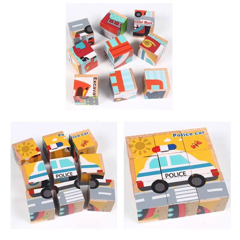 Wooden Montessori Toy 3D Building Blocks Early Learning Educational Toys Animal Traffic Fruit Match Kids Toy for Boys Girls 2Y+
Wooden Montessori Toy 3D Building Blocks Early Learning Educational Toys Animal Traffic Fruit Match Kids Toy for Boys Girls 2Y+