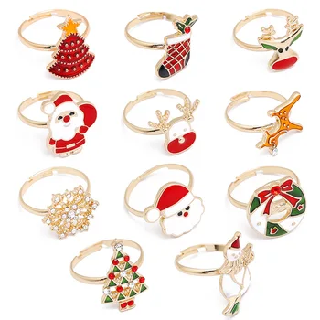 2020 New Children Christmas Ornaments Kawaii Cartoon Snowman Elk Snowflake Ring for Women Girl Happy New Year Party Jewelry
2020 New Children Christmas Ornaments Kawaii Cartoon Snowman Elk Snowflake Ring for Women Girl Happy New Year Party Jewelry