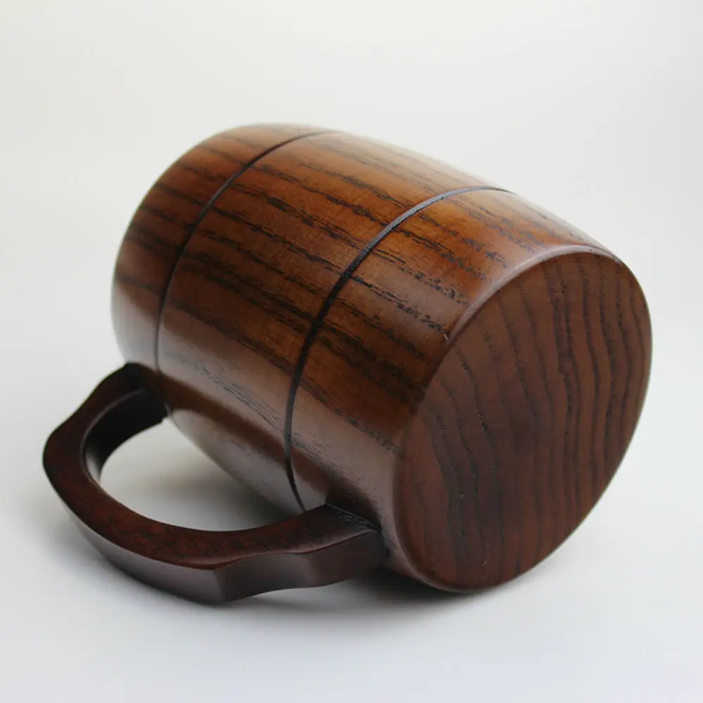 Wooden Tankard Beer Stein Mug Souvenir Handmade Cup Barrel Drinkware 400mL Natural Oak Wood Cups Wooden Tankard Beer Stein Mug Souvenir Handmade Cup Barrel Drinkware 400mL Natural Oak Wood Cups