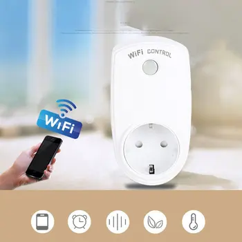 WiFi Smart Plug EU Adaptor Wireless Remote Control Power Energy Socket High Power Wireless Remote Control Household Socket
WiFi Smart Plug EU Adaptor Wireless Remote Control Power Energy Socket High Power Wireless Remote Control Household Socket