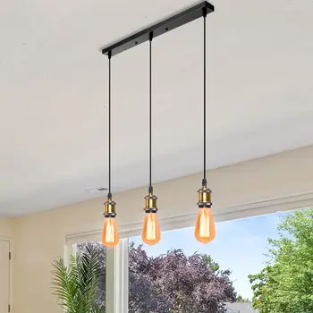 Modern Spiral 3 Pendant Lights Fitting Retro E27 Hanging Lamp Holder Suspended Pendant Light for Loft Kitchen Island Living Room
Modern Spiral 3 Pendant Lights Fitting Retro E27 Hanging Lamp Holder Suspended Pendant Light for Loft Kitchen Island Living Room