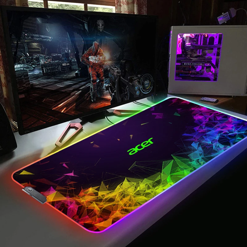 Mousepad Acer Logo RGB Mouse Pad Anime Sexy Mause Gamer Keyboard Gaming Setup Accessories Desk Mat Xxl Big LED Light Mouse Mats 
Mousepad Acer Logo RGB Mouse Pad Anime Sexy Mause Gamer Keyboard Gaming Setup Accessories Desk Mat Xxl Big LED Light Mouse Mats