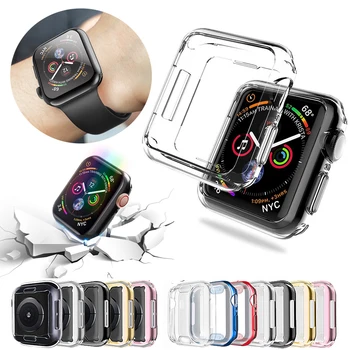 Watch Case Cover for Apple iWatch 5 4 3 2 1 42MM 38MM band case Soft Clear Slim TPU Screen Protector for iWatch 4 3 44MM 40MM
Watch Case Cover for Apple iWatch 5 4 3 2 1 42MM 38MM band case Soft Clear Slim TPU Screen Protector for iWatch 4 3 44MM 40MM