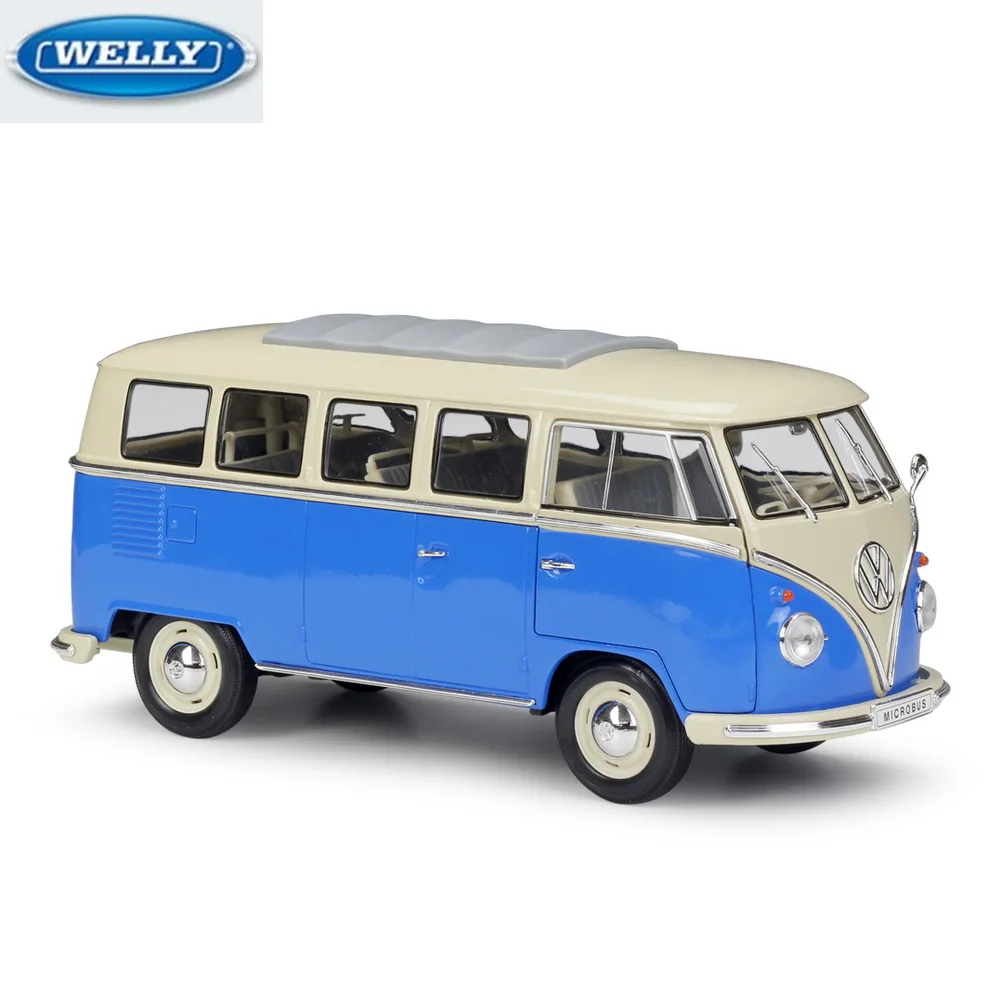 WELLY 1:18 Volkswagen T1 Bus Van Classic Car Simulation Alloy Car Model Collection Decoration Toy Car Gift
WELLY 1:18 Volkswagen T1 Bus Van Classic Car Simulation Alloy Car Model Collection Decoration Toy Car Gift