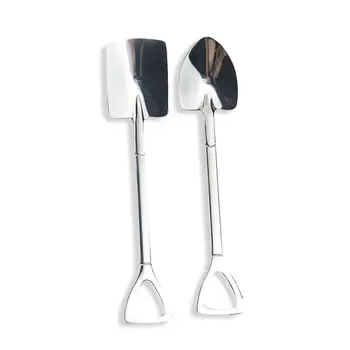 Solid Shovel Spoon Ice Cream Stainless Steel Dessert Coffee Fruit Fork For Bistro Cocktail Tasting Appetizer Mini Cake
Solid Shovel Spoon Ice Cream Stainless Steel Dessert Coffee Fruit Fork For Bistro Cocktail Tasting Appetizer Mini Cake