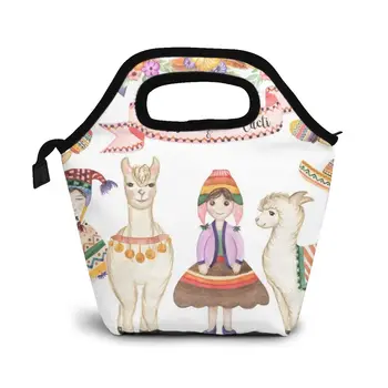 Watercolor Mexican Llamas & Cacti Lunch Bag Boxes Bags Portable Insulated Picnic Food Box for Women Men
Watercolor Mexican Llamas & Cacti Lunch Bag Boxes Bags Portable Insulated Picnic Food Box for Women Men