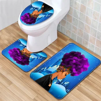 African Women's Bathroom Mat Three-Piece Bathroom Carpet Toilet Mat Set Door Mat Bathroom Non-Slip Mat Spot
African Women's Bathroom Mat Three-Piece Bathroom Carpet Toilet Mat Set Door Mat Bathroom Non-Slip Mat Spot