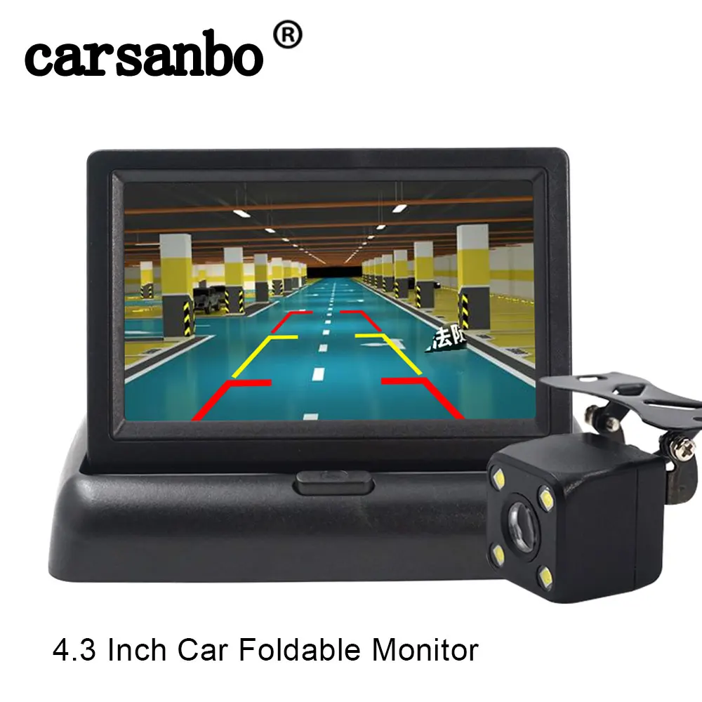 4.3 Inch Car Foldable Monitor with Car Reversing Parking 4 LED Rear View Camera and Wireless Transmitter and Receiver Optional
4.3 Inch Car Foldable Monitor with Car Reversing Parking 4 LED Rear View Camera and Wireless Transmitter and Receiver Optional