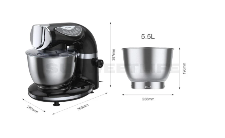 Chef machine Multifunctional automatic baking mixer Kneading dough and whipping cream Chef machine
Chef machine Multifunctional automatic baking mixer Kneading dough and whipping cream Chef machine