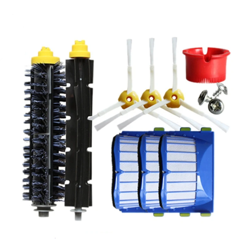 Replacement Part Kit For Irobot Roomba 600 610 620 625 630 650 660 Series Vacuum Beater Bristle Brush+Aero Vac Filter+Side Brush
Replacement Part Kit For Irobot Roomba 600 610 620 625 630 650 660 Series Vacuum Beater Bristle Brush+Aero Vac Filter+Side Brush