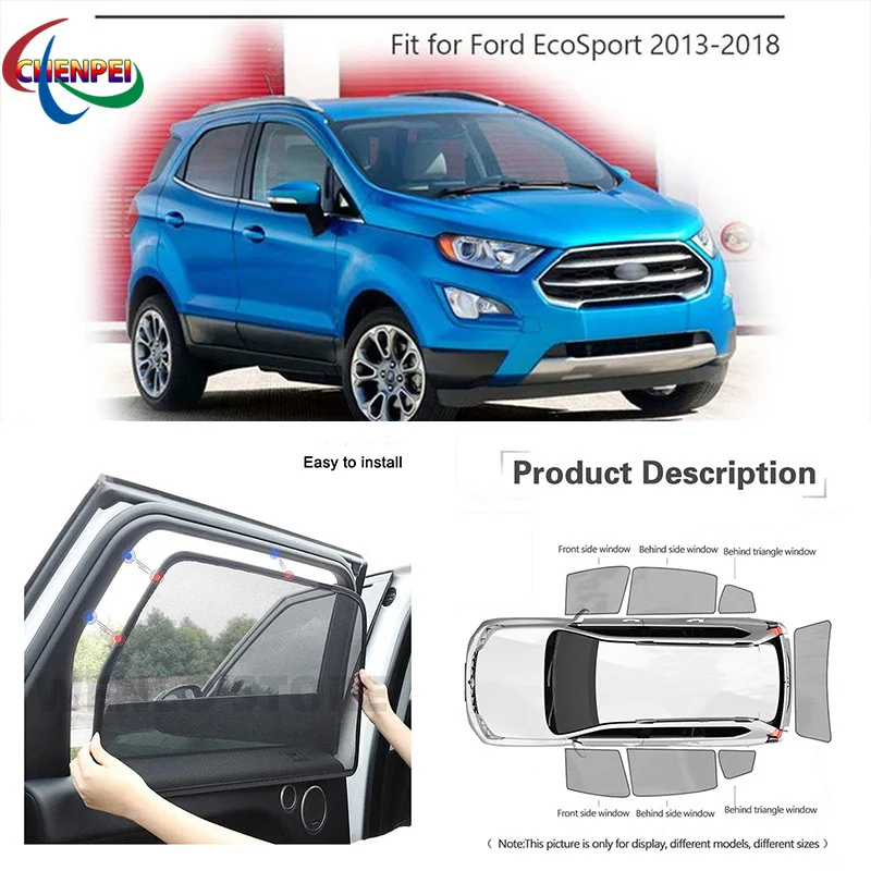 Автомобильный полноразмерный козырек для Ford EcoSport 2013, магнитный солнцезащитный козырек, защита от УФ лучей, сетчатый козырек, аксессуары для украшения
Автомобильный полноразмерный козырек для Ford EcoSport 2013, магнитный солнцезащитный козырек, защита от УФ лучей, сетчатый козырек, аксессуары для украшения