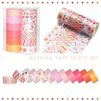 12pcs/set Cute Basic color Washi Tape Scrapbook DIY Masking Tape For Diary Scrapbooking Decoration Office School Supplies
12pcs/set Cute Basic color Washi Tape Scrapbook DIY Masking Tape For Diary Scrapbooking Decoration Office School Supplies