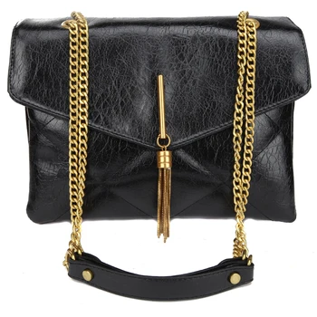 Fashion Female Envelope Crossbody Bag 2019 New Quality Leather Women's Designer Handbag Tassel Chain Shoulder Messenger Bag
Fashion Female Envelope Crossbody Bag 2019 New Quality Leather Women's Designer Handbag Tassel Chain Shoulder Messenger Bag