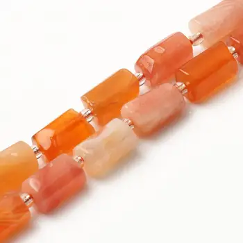 Natural Faceted Red Agates Stone Beads Column Shaped Loose Beads For DIY Jewelry Making Bracelet Charms Accessories 7.5inch
Natural Faceted Red Agates Stone Beads Column Shaped Loose Beads For DIY Jewelry Making Bracelet Charms Accessories 7.5inch