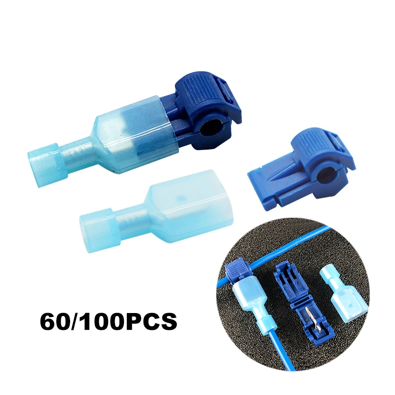 60/100PCS Quick Electrical Cable Connectors Snap Splice Lock Wire Terminals Crimp Wire Cable Blue Connectors
60/100PCS Quick Electrical Cable Connectors Snap Splice Lock Wire Terminals Crimp Wire Cable Blue Connectors