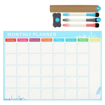 New Magnetic Calendar Board Magnetic Fridge Note Record Monthly Planner Calendar Sticker White Board With Markers Erase
New Magnetic Calendar Board Magnetic Fridge Note Record Monthly Planner Calendar Sticker White Board With Markers Erase
