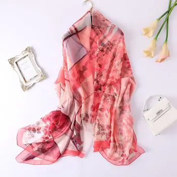 Women Silky Scarf Smooth Soft Thin Sun Protection See-through Printed Beach Shawl H9 
Women Silky Scarf Smooth Soft Thin Sun Protection See-through Printed Beach Shawl H9