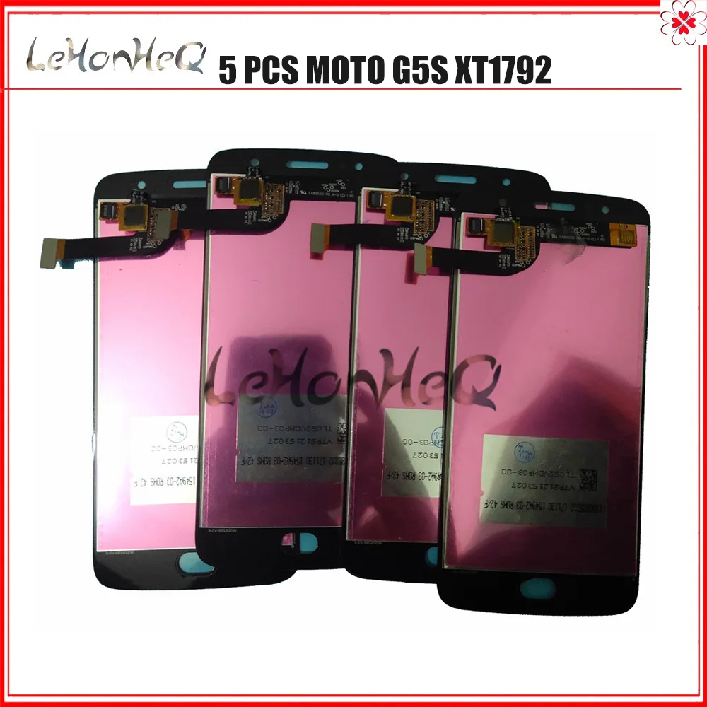 5 Piece/lot For Motorola MOTO G5S XT1792 XT1793 XT1794 LCD Display Touch screen Digitizer Assembly For MOTO G5S XT1795 5.2" LCD 
5 Piece/lot For Motorola MOTO G5S XT1792 XT1793 XT1794 LCD Display Touch screen Digitizer Assembly For MOTO G5S XT1795 5.2" LCD