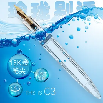 NEW Dropper Fountain Pen Fully Transparent Large-Capacity Ink Storing Iridium Fine EF/F Nib Ink Pen Business Gift Pen
NEW Dropper Fountain Pen Fully Transparent Large-Capacity Ink Storing Iridium Fine EF/F Nib Ink Pen Business Gift Pen