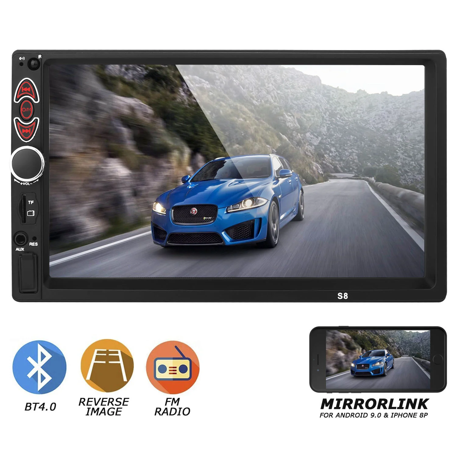 2DIN сенсорный Экран Авто Аудио FM обратный Камера автомобильный стерео MP5 Bluetooth 7