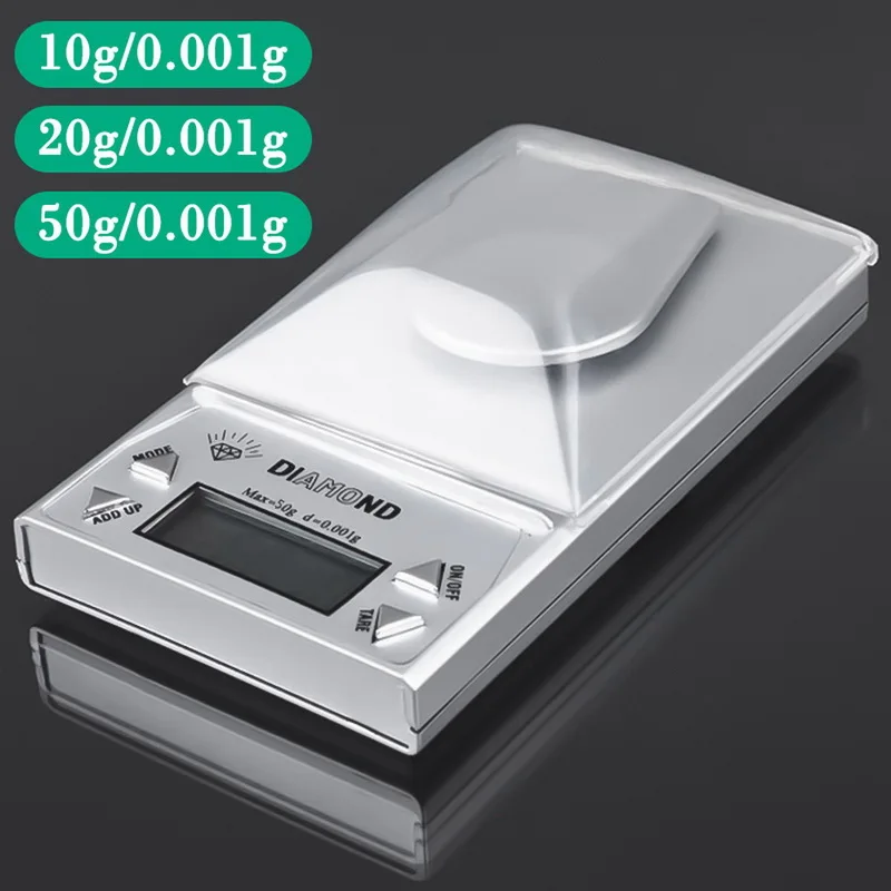 Pocket Scale Lab Gold Jewelry Balance Backlight Weight Gramt 50/20/10G 0.001g Hight Precision LCD Jewelry Scale No Battery 
Pocket Scale Lab Gold Jewelry Balance Backlight Weight Gramt 50/20/10G 0.001g Hight Precision LCD Jewelry Scale No Battery
