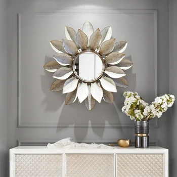 Modern Wrought Iron Wall Hanging Decorative Mirror 3D Wall Mural Crafts KTV Home Livingroom Wall Background Metal Ornament Decor
Modern Wrought Iron Wall Hanging Decorative Mirror 3D Wall Mural Crafts KTV Home Livingroom Wall Background Metal Ornament Decor
