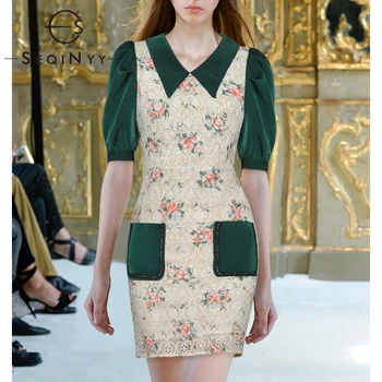 SEQINYY Mini Dress 2020 Summer Spring New Women Design Short Puff Sleeve Flower Print Embroidery Hollow out Fashion Runway
SEQINYY Mini Dress 2020 Summer Spring New Women Design Short Puff Sleeve Flower Print Embroidery Hollow out Fashion Runway