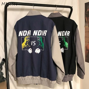 Men Jackets Fake Two Pieces Turn-down Collar Printed Vintage Loose Spring Autumn Couples Chic Men Korean Style Stylish Bomber BF
Men Jackets Fake Two Pieces Turn-down Collar Printed Vintage Loose Spring Autumn Couples Chic Men Korean Style Stylish Bomber BF