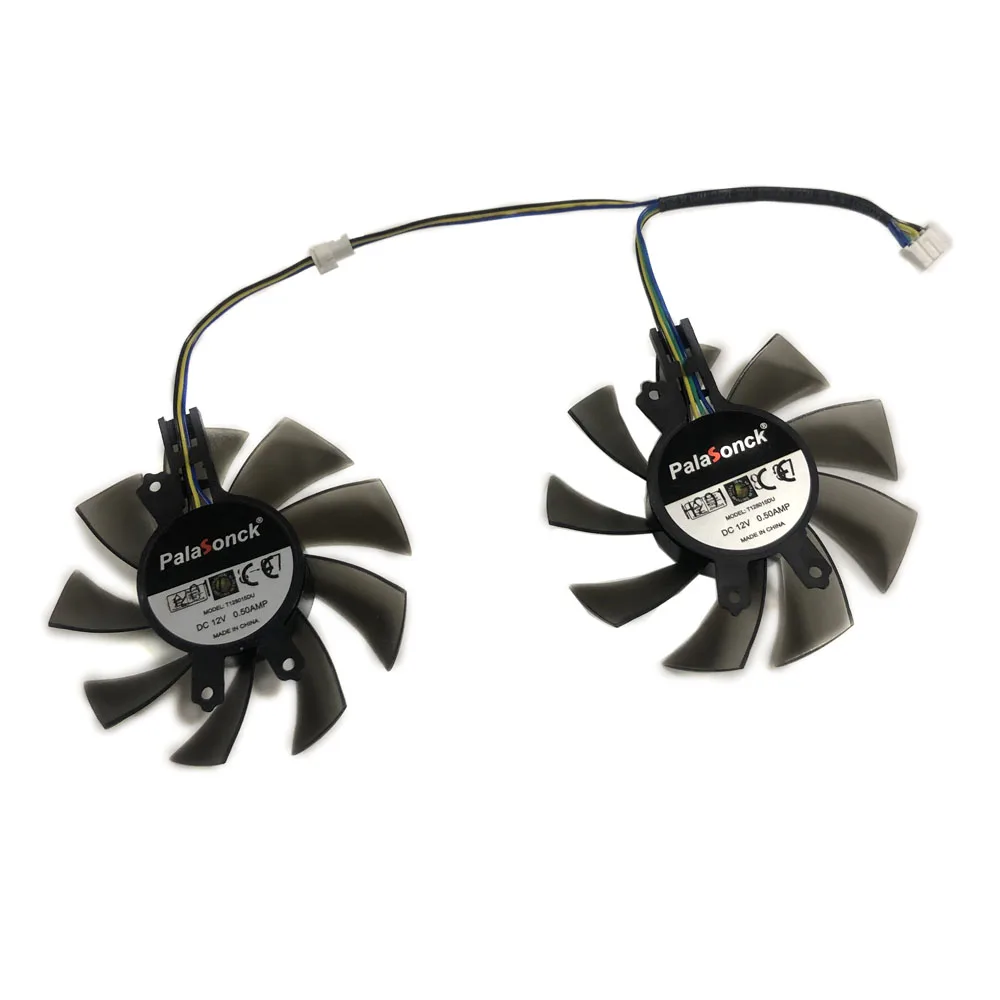 Кулер VGA для видеокарты Manli GeForce RTX 2060/2070 GTX 1660 Ti Gallardo замена 2 шт./компл. T128015DU RTX2070