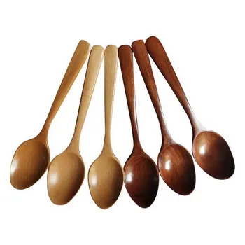 Wooden Spoons 6 Pieces Wood Soup Spoons for Eating Mixing Stirring Cooking Long Handle Spoon Japanese Style Kitchen Ute Hot Sale
Wooden Spoons 6 Pieces Wood Soup Spoons for Eating Mixing Stirring Cooking Long Handle Spoon Japanese Style Kitchen Ute Hot Sale