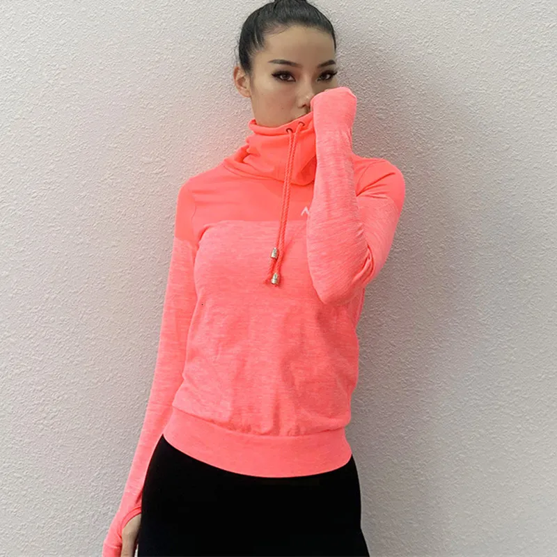 Women High Collar Drawstring Long Sleeve Fitness Top Sports T Shirt Gym Yoga Shirt Thumb Hole Fitted Workout Running T-shirt 
Women High Collar Drawstring Long Sleeve Fitness Top Sports T Shirt Gym Yoga Shirt Thumb Hole Fitted Workout Running T-shirt
