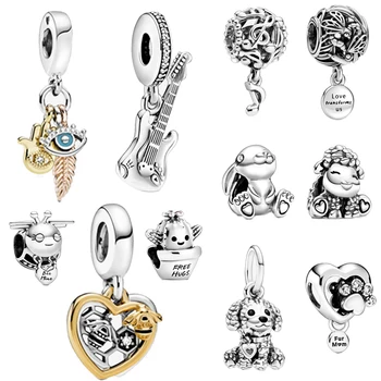 2020 New Arrival S925 Sterling Silver Beads Guitar Dangle Charms fit Original Pan's Bracelets Women DIY Jewelry
2020 New Arrival S925 Sterling Silver Beads Guitar Dangle Charms fit Original Pan's Bracelets Women DIY Jewelry