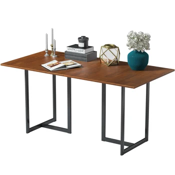 Costway 63'' Console Dining Table Rectangular Kitchen Table w/ Metal Frame and Wood Top
Costway 63'' Console Dining Table Rectangular Kitchen Table w/ Metal Frame and Wood Top
