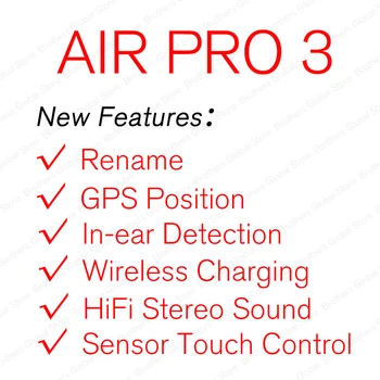 Newest TWS Air Pro 3 Wireless Headphones Bluetooth Earphone Stereo Earbuds Headset Super Copy 1:1 Clone PK i12 i9000 max 2
Newest TWS Air Pro 3 Wireless Headphones Bluetooth Earphone Stereo Earbuds Headset Super Copy 1:1 Clone PK i12 i9000 max 2